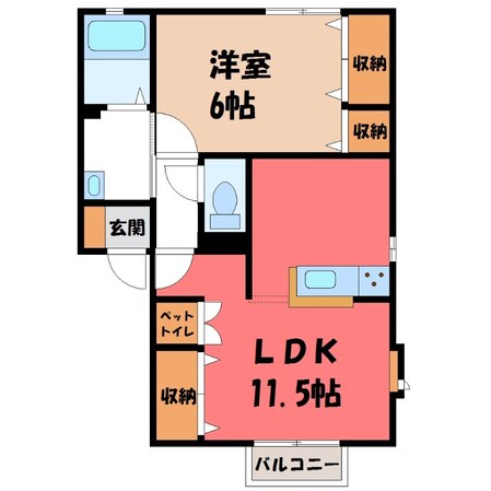 オークタウン C棟の物件間取画像